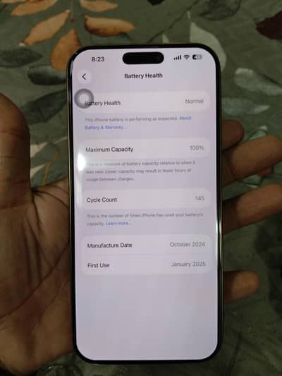 Iphone 16 Promax, 256gb, 100%Battery Health, 145 CC, 10/10