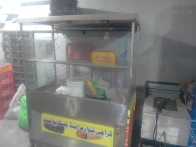 shawarma counter and fryer desi