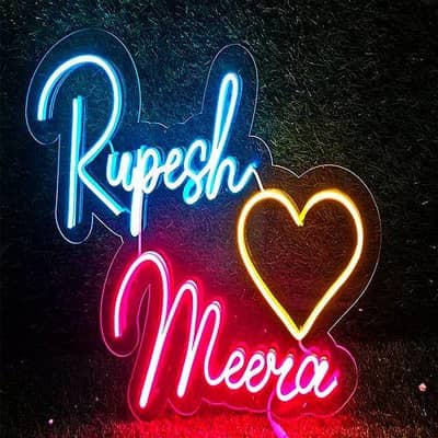 Custom Neon Sign – Name, Logo, Couple Name Neon Light
