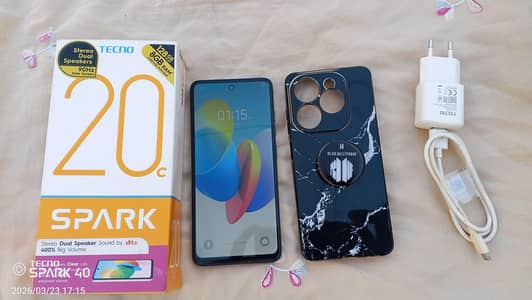 Tecno Spark 20c Android Mobile Phone 4gb Ram 128Gb Memory
