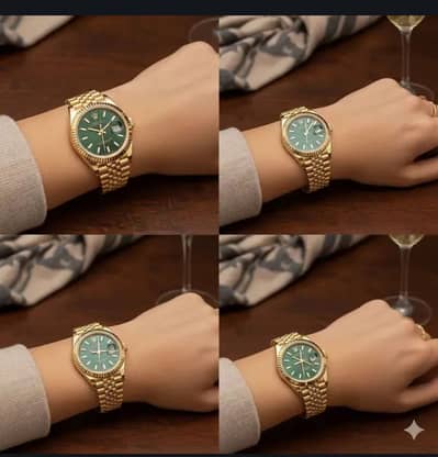 Rolex Green Dail Date Just Watch for sale