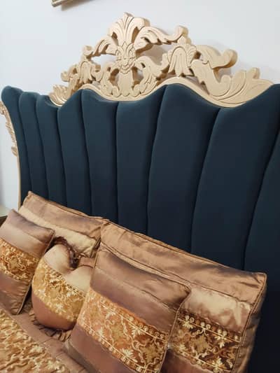 black bed ,side table , dressing, for sale