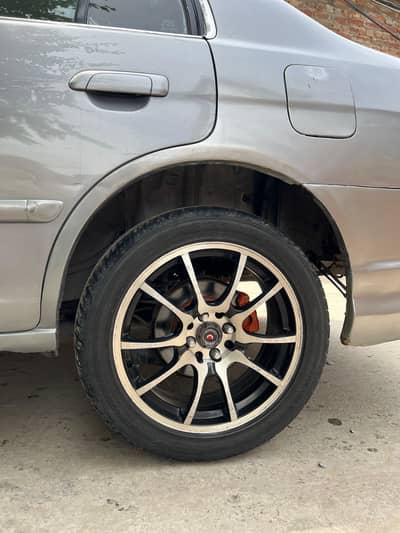 17 inch universal alloy rim with tyres