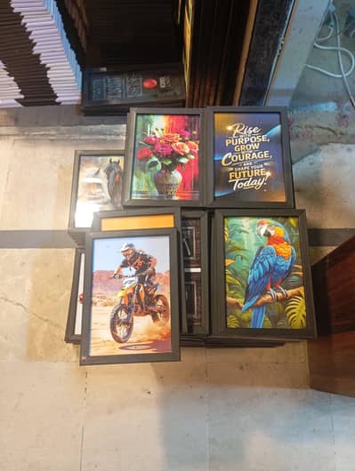 Premium Wall Frames Set - Gyms,Offices, Restaurants & Home Decor