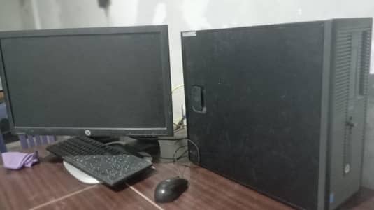 Hp i5 4th generation with 22 inch LCD full set