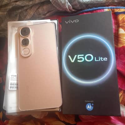 Vivo v50 Lite Mobile12/256 gb  with Full Box urgent sale