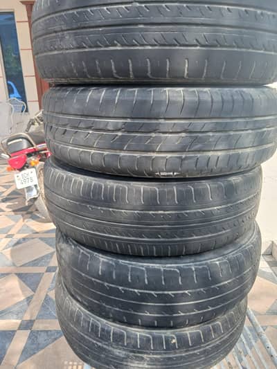 5 used Tyers Good condition Japnee and china