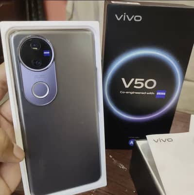 Vivo v50 with box charger 12.512 price almost final