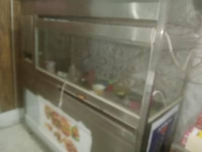 Shwrma counter fix frier 16 ltr  +hoat plate