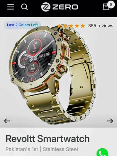 zero lifestyle watch