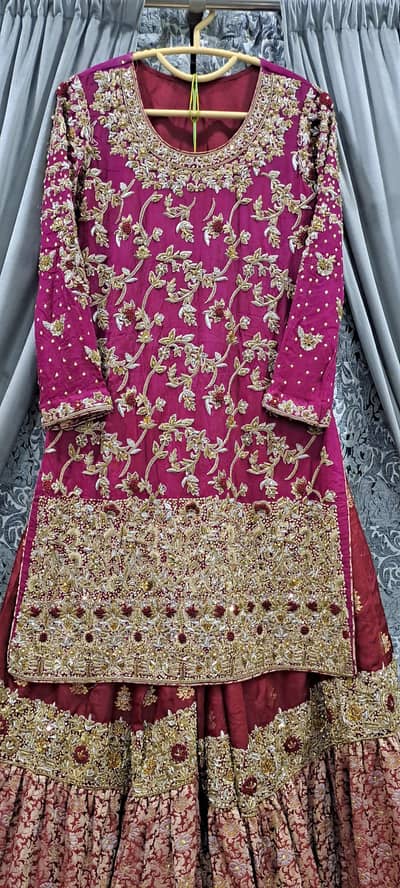 Barat Farshi Gharara Bridal Dress, FREE DELIVERY