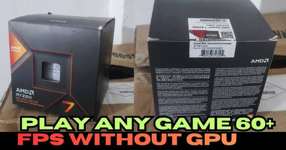Ryzen 7 8700G APU New 60+ FPS without GPU