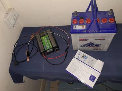 Unique Battery 9 Plates 3 Months waranty Baqi + LV-20 volit Charger