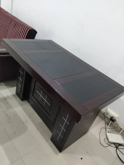 Office table and sofa com bed