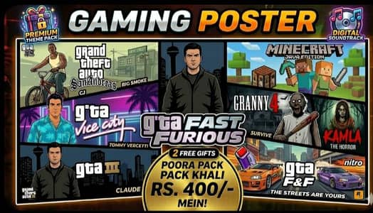 Mine Craft  GTA San GTA vice city  gta 3 kamla garanny 4 for sale