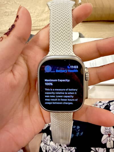 Apple watch ultra 2 - 100% battery health