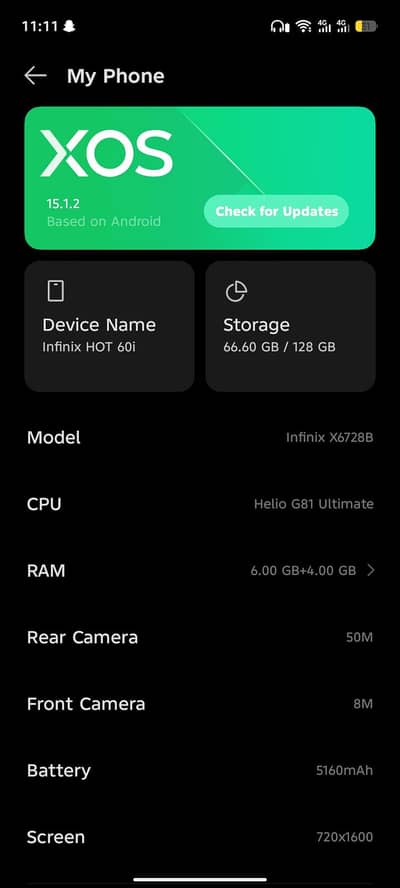 Infinix hot 60 i hy mobile