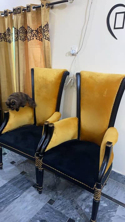 King chairs and coffee table