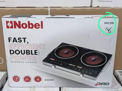 Nobel infrared electric hob 2 burners hi efferent