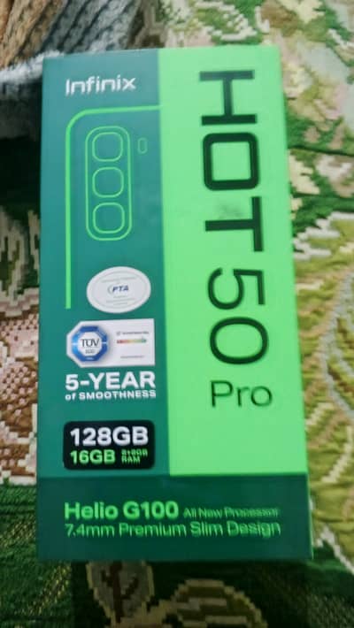 Infinix hot 50 pro 10/10 condition with daba charger