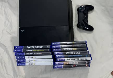 Ps4 Slim 500 Gb (Non Jail break) with Moniter 23inch Full GamingSetup
