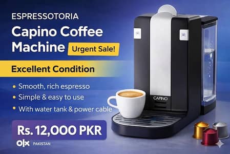 Espresso coffee machine clean and working condition