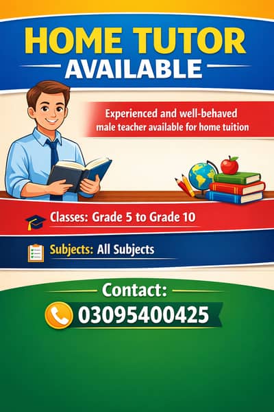 Home tutor for Grade 5 to 10