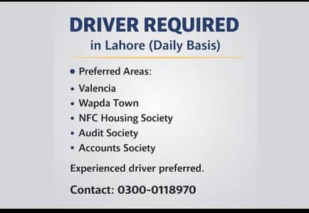 Driver Required for Suzuki Alto – Yango / inDrive | NFC Phase 1