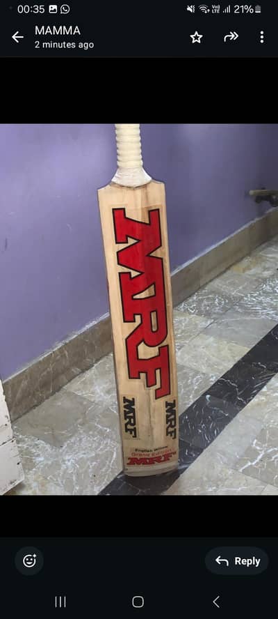 MRF Genius VK 18 English Willow Hardball Bat