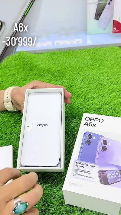 oppo a6x plume purple 4+4/64 read add firs