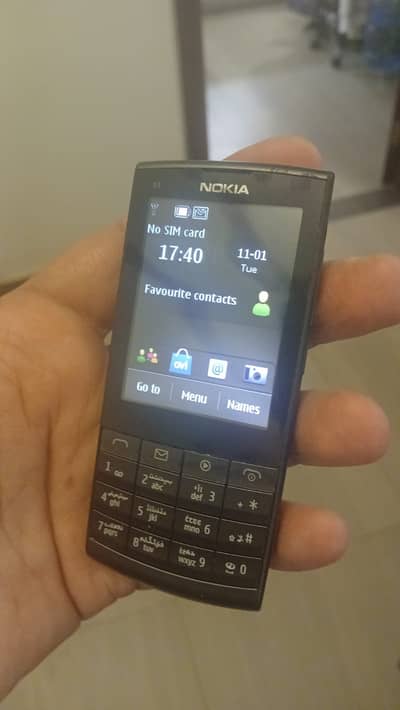 Nokia X3-02 black color one piece only -- non pta touch and type