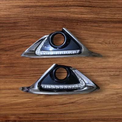 Toyota Aqua G,s front Bumper fog lamp cover+Drl Led