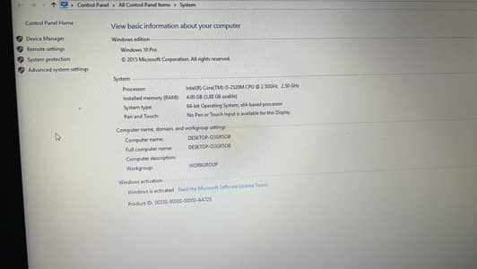 Core i5 2nd generation