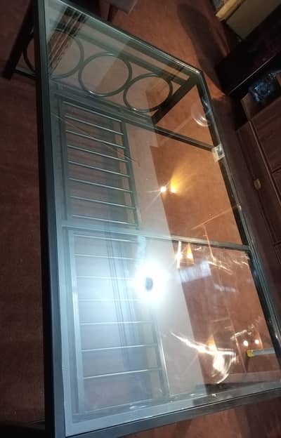 Solid Iron Center Table 3x5 – Black | Like New | Urgent Sale