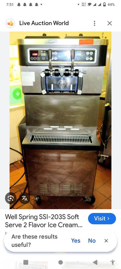 ice cream machine under counter chiller