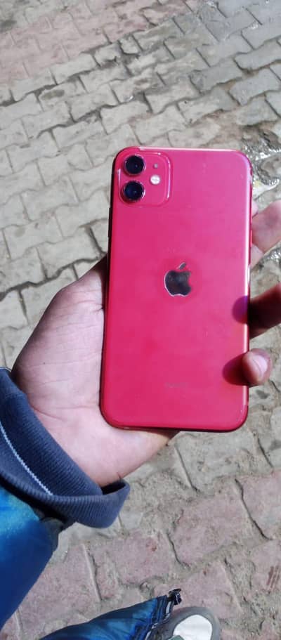 iphone 11 red color condition 10/9 only mobile jv/64gb