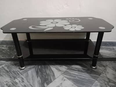 Glass two tier table urgent sale