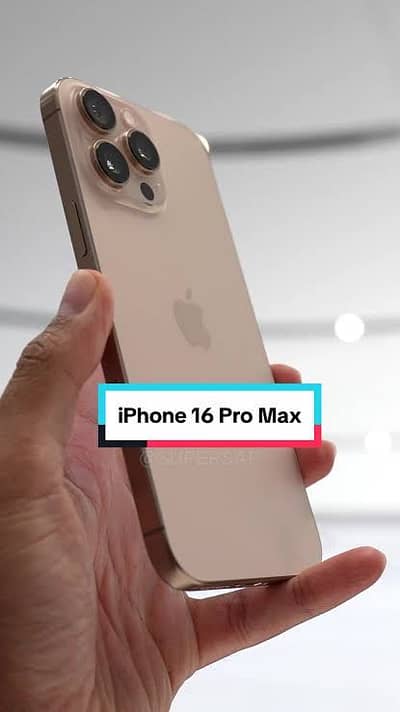 iPhone 16 pro max 256GB desert titanium jv