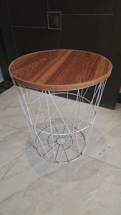 side table with storage