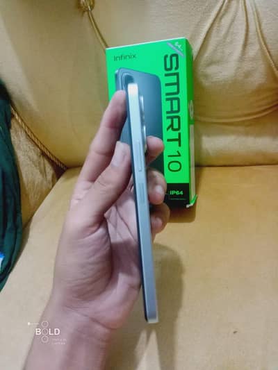 infinix smart 10 with box charger 5 month warranty official
