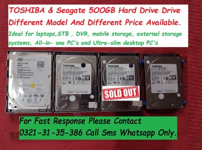 500 gb hard drive for laptops dvr computer