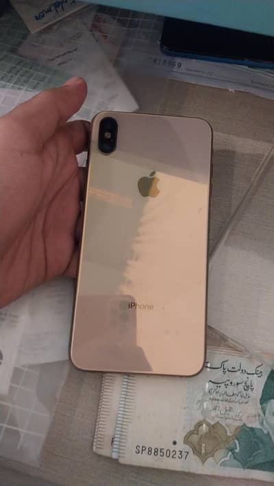 iphone xsmax pta approved  256 gb sab kuch active argent sale