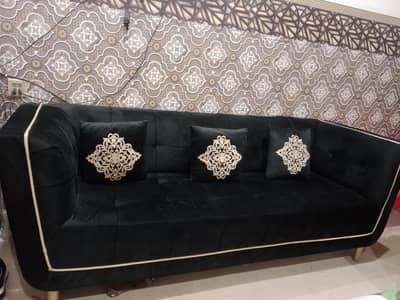 new design brand-new sofa set black edition 6 seater sofas