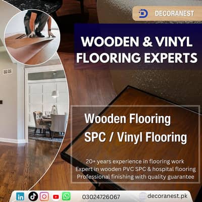 SPC Vinyl Flooring | Wooden Flooring Installation Lahore | Best Price