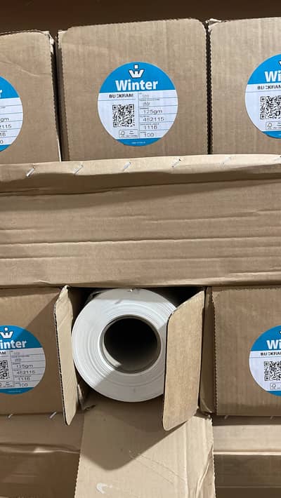 125 gsm natural rolls in 42 or 40 inches in length