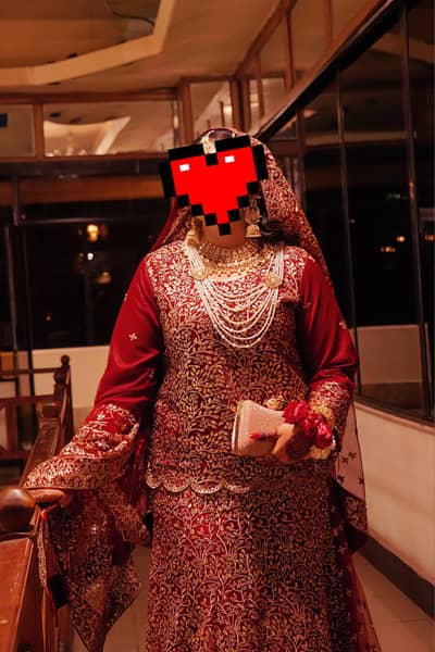 Maroon Bridal lehenga for sale