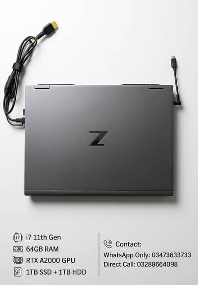 HP ZBook Fury G8 | i7 11th Gen | 64GB RAM | RTX A2000 | 17.3" Screen