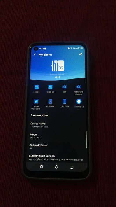 Tecno spark 5pro PTA Approved