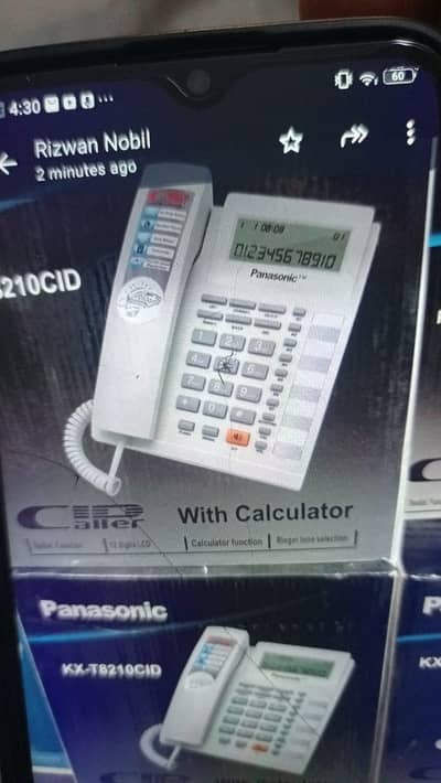 Panasonic telephone set call 0321-2123558