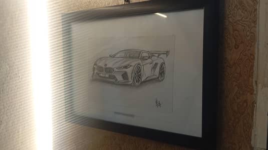 Car handmade premium sketch for sale